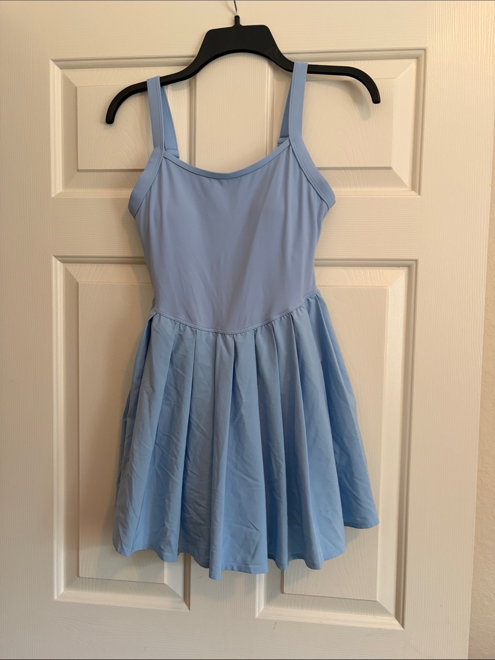 Light Blue Mini sports Dress with Straps